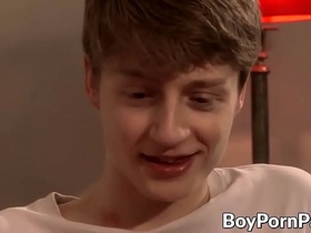 Bigdick bottom's tight butt hole slammed by enticing twink