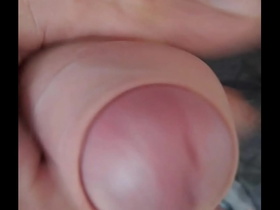 Sitting on a bench in public slapping my balls until I couldn't take it any more then I jerked off and shot cum on my dick