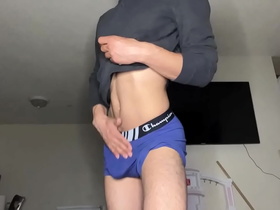 Twink started recording his naked body when he turned 18, big cock for a tight ass