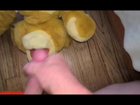 Cumming on plushies lion Simba
